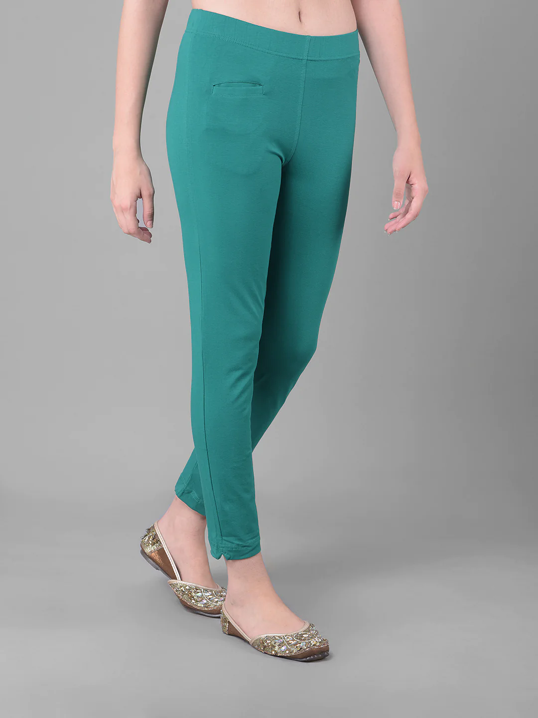Buy Capoeira Womens Green And Rama Green Cotton Leggings (Pack Of 2) Online  at Best Prices in India - JioMart.