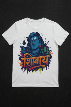 Unisex T-Shirt – शिवाय | Vibrant Shiva Graffiti Print