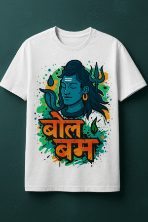 Unisex T-Shirt – बोल बम | Lord Shiva Graphic Print