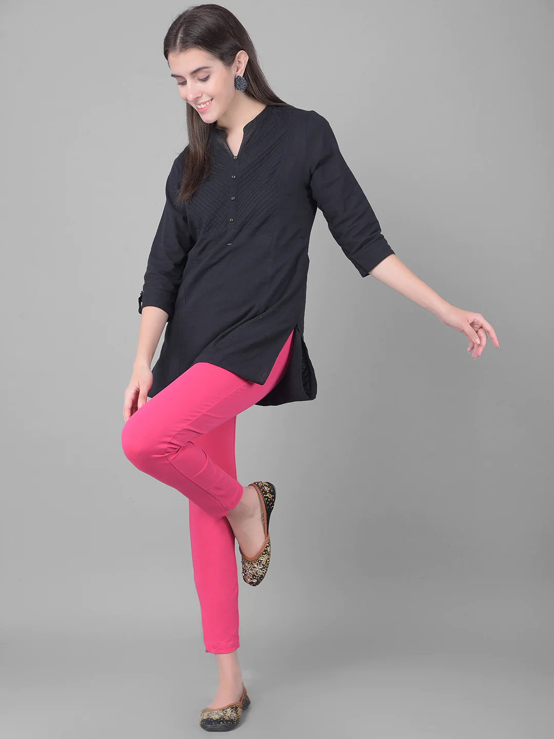 Comfort Lady Hot Pink Kurti Pant for Women | Stylish Ethnic Bottom Wear