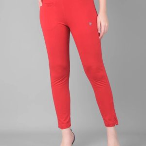 comfort-lady-lycra-pants-for-women-red-chilly