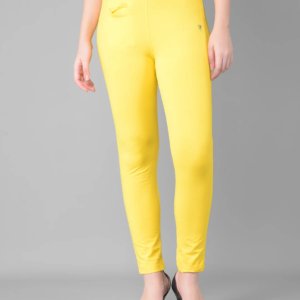 comfort-lady-lycra-pants-for-women-bright-yellow