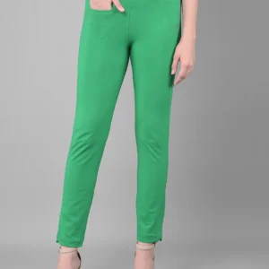 comfort-lady-lycra-pants-for-women-light-parrot-green