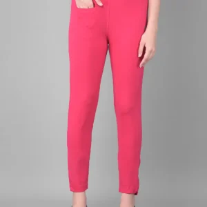 comfort-lady-lycra-pants-for-women-dark-rose